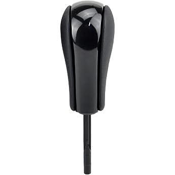 Carbon Fibre Car Automatic Gear Knob Handball for E39 E46 E53 E60 E61 E63 E64 E83 E81 E82 E87 E90 E91 E92 E93 Black-Short