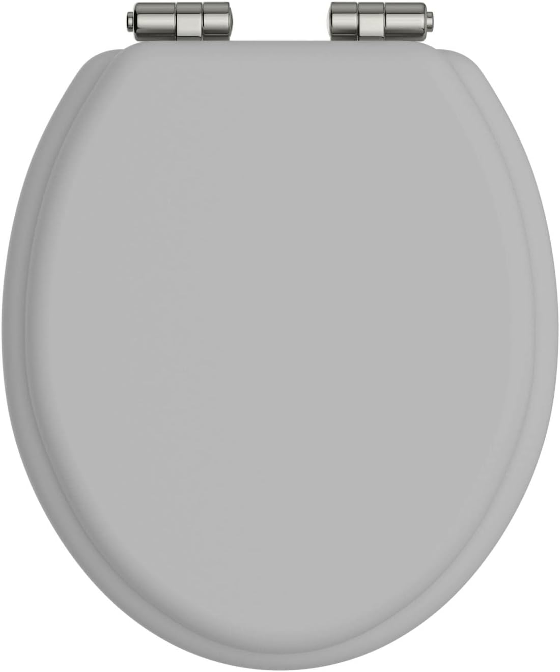 Heritage Dove Grey Toilet Seat with Soft Close Vintage Gold Hinges