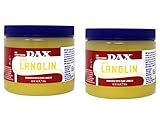 Dax Conditioner 100% Pure Lanolin 14 Ounce Jar (118ml) (2 Pack)