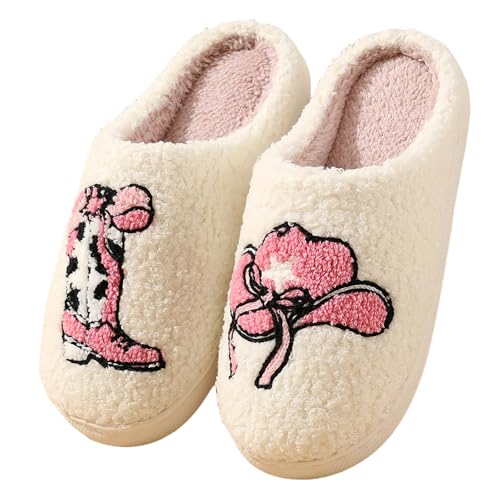 Fluffy cherry and strawberry slippers cozy fuzzy indoor shoes for women and men cute fruit house slippers gift