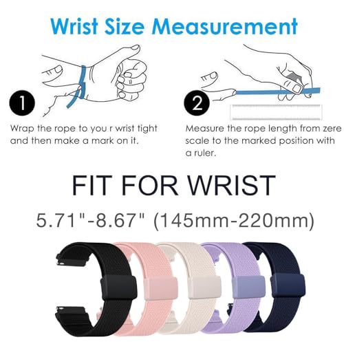 Correa elástica 20mm con cierre magnético para Vivoactive miniatura 7