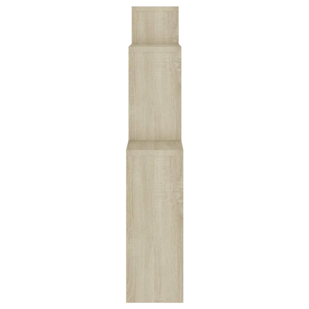 Étagère Murale Cube Chêne Sonoma 80x15x78,5 cm Bois d’ingénierie