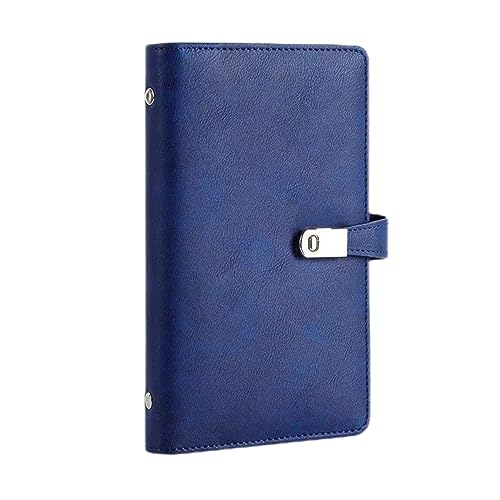 XMLINPER Business Card Organizer holder Book,Credit Card holder,Leather Business Card Case Book Rolodex With 120 Card Slots for Men and Women(Royal blue)