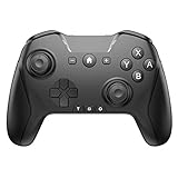 FONLAM Switch対応 コントローラー PC/Android/iOSも全対応 背面ボタン マクロ対応 ゲームパッド Switch2/OLED/Liteも対応 ゲームコン Bluetooth接続 手動/自動連射 振動/連射スピード調整 スリープ復帰 レイアウト切替(ブラック)