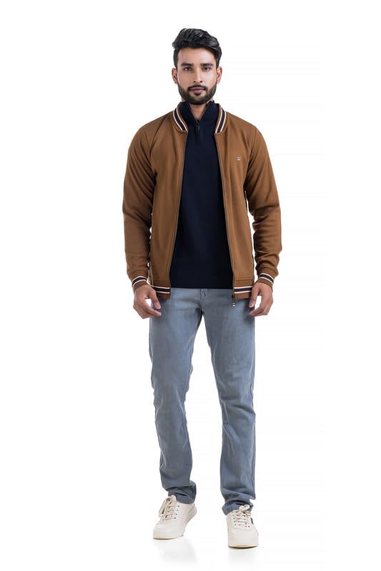 the vital clothing store Men's Jackets Solid Striped Collar Neck, Full Sleeves/Pure Cotton Regular Winter Wear Collection Soft Fabric/Trendy, Comfortable, Casual College & Office Wear-picture-17