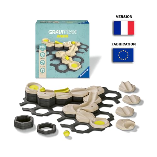 Ravensburger - Gravitrax Junior - Set d'extension My Start and Run 38 pièces- Circuit de Billes - Jeu de Construction créatif - Parcours de Billes à Construire - Dès 3 Ans - Version française - 27531