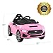 Best Choice Products Kids 12V Electric Ride On Car Officially Licensed Ford Mustang w/Parent Control, LED Lights, 2 Speeds, Bluetooth - Pink