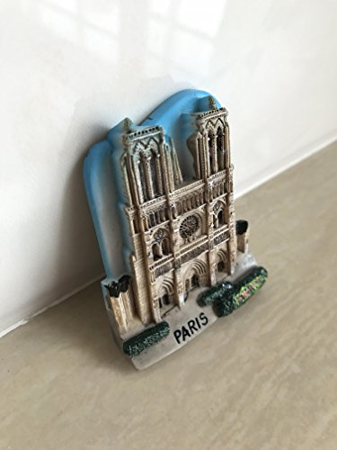 Imán 3D Notre Dame de París para refrigerador miniatura 5