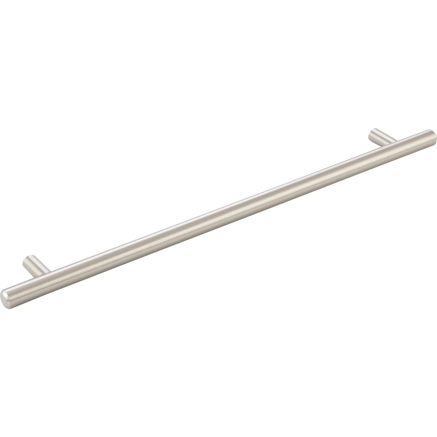 GRIMME Furniture Rail Handle Steel Stainless Steel Finish BA 262 mm, Stainless Steel Effect, LA 262 mm