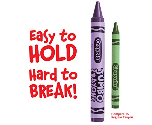 Crayola Jumbo Crayons Classpack (200ct), Large Toddler Crayons, Bulk School Supplies, Essential Preschool & Kindergarten Art Supplies for Teachers