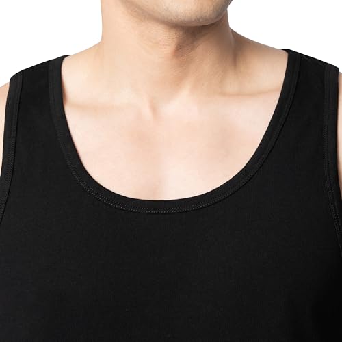Image of Fruit of the Loom Men's Eversoft Cotton Sleeveless T Shirts, Breathable & Moisture Wicking with Odor Control, Sizes S-4X