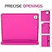 BMOUO Kids Case for iPad 9th/8th/7th Generation, iPad 10.2 2021/2020/2019 Case with Screen Protector, Shockproof Convertible Handle Stand iPad 9th/8th/7th Generation Case for Kids Toddlers, Rose