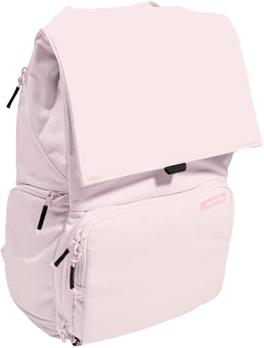BREVITE - Mochilas para cámara The Runner: mochila de fotografía minimalista y fácil de viajar, compatible con laptop y accesorios, Rosado, Mochilas