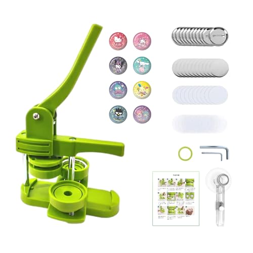 SASATO 新型回転 缶バッチマシーン 缶バッチメーカー 缶バッチ キット 回転バッジマシン 32MM 軽量バッジメーカー 【100個材料付き】 DIY缶バッジ 子供向け 大人向け 初心者 手作り 缶バッジ メーカー 新型 缶バッジマシーン 缶バッジ バッジ製造機 缶バッチマシン オリジナルバッチ 子供の日 プレゼント ご褒美 日本語説明書付き 金型交換不可のサムネイル