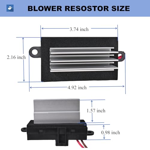 Image of Blower Motor Resistor Heater Fan Control Module Fit for Hummer H2 2003-2007 Blower Module Resistor Replace#19331830 89023355 93803637 88986529 15-80388 15-80655 15-80911 3GSH-19E624-CA 4GSH-19E624-AA