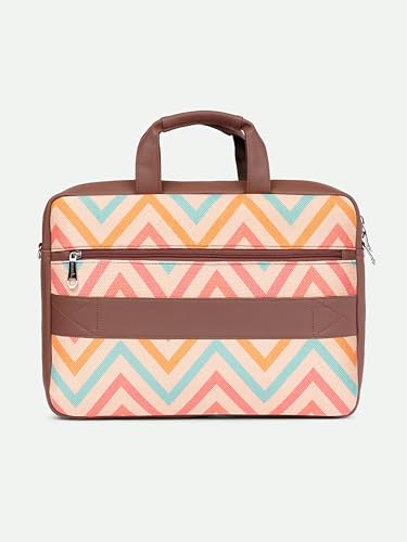 Image of ZOUK Arin Laptop Bag | Slim & Stylish Laptop Bag for Women Office Use | Fits 15.6+ Inch Laptop | Padded Compartment Fits up to 17 Inch Laptop | Water-Resistant | Lightweight