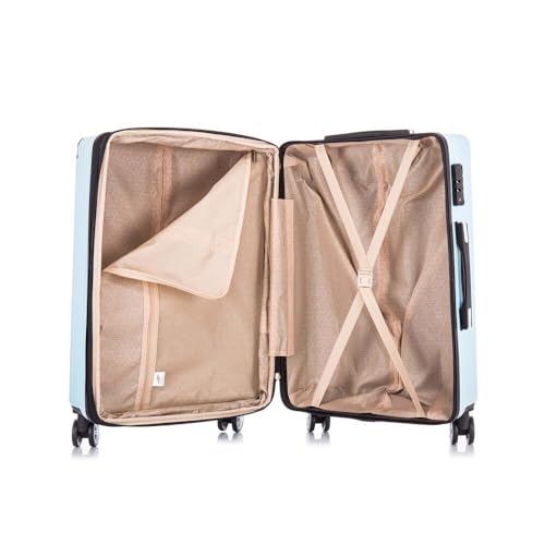 Mala de Viagem Dublin Rígida 360° Santino Preta G - AMZV204G (Azul Claro)