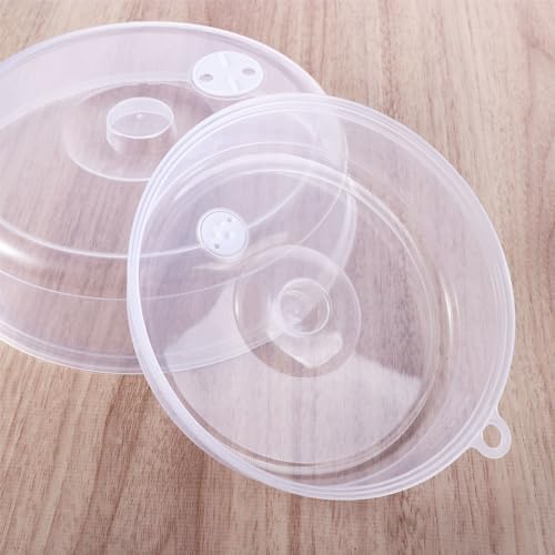 Vctitil 9 Inch Microwave Cover,Microwave Splatter Cover for Food,Microwave Plate Covers with Adjustable Steam Vents,Dishwasher Safe & BPA Free (Pack of 2)