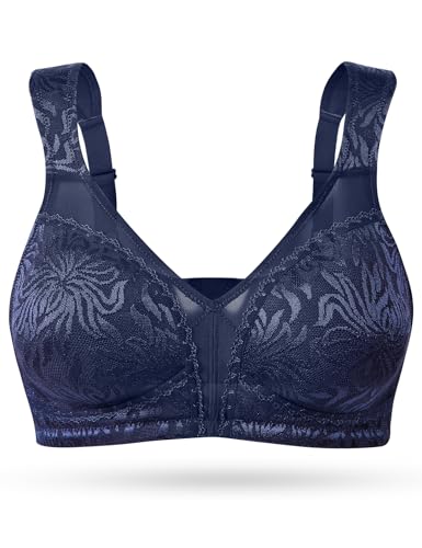 Image of Wingslove Women's Full Coverage Non Padded Comfort Minimizer Wire-Free Bra Plus Size