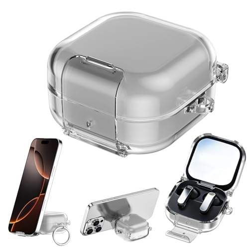 For �T���X�� Buds4/buds4Pro �C���z���p for �T���X�� Buds 4/buds 4Pro�Ή� �ϏՌ�PC�V�F���P�[�X �ی�X���[�u �����^�т��ȒP �� ���s�p�|�[�^�u�� �����I�ȕی� ���s�p�̏��^�y�ʃP�[�X (�O���[)