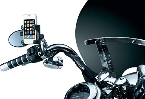 Kuryakyn 1698 Motorcycle Accessory: Clutch/Brake Perch Mount Tech-Connect Cradle Gps Device/Phone Holder Mounting Kit, Standard, Black #TOP5