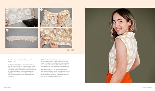 Einfach wow nähen: Feminine Kleidung für jeden Anlass mit @thisiskachi: Stylische Mode aus Baumwollstoffen, Leinen, Satin und mehr – Mit 6 Schnittmusterbogen | in den Größen 34–44