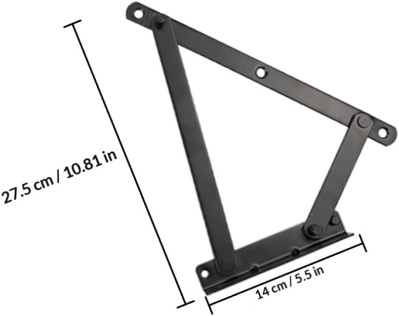 Baluue Folding Sofa Spring Hinge and Drop Down Hinge for Wooden Box Cabinet for Storage Bed and Sofa Bed Hardware 1 Pair