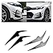 Car Front Bumper Side Canards Compatible For BMW 3 Series G20 G21 LCI Sport 318i 320i 330i 2023 2024 Splitter AirVent Trim Blade(Carbon Fiber Look)