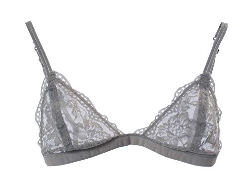 URBAN K Womens Semi Sheer Lace Sexy Bralette