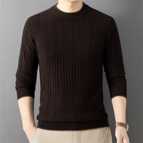 Men's Sweater Pressed Orchid Clip Color with Autumn and Winter Sweater Men Middle-Aged Men's Top Trend2