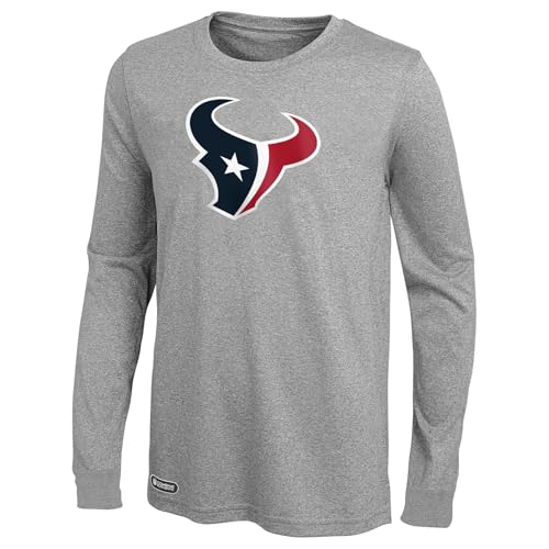 Outerstuff NFL Men's Primary Stadium Logo Long Sleeve Tee, Houston Texans, X-Large Team Color