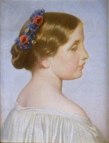 Peinture sur Toile Portrait Jeune Femme Amaury-Duval 60x90cm pour Rénover un Mur Vide