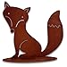 Produktbild Rostikal Edelrost Gartendeko Fuchs 30 cm Rost Metall Figur für Garten und Indoor Deko Wohnzimmer