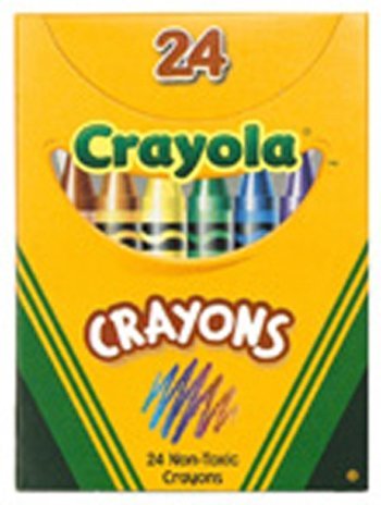 Crayons Tuck Box,Permanent/Waterproof,Nontoxic,24/BX,Asst., Sold as 1 box