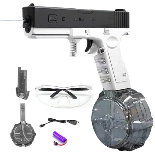Elektrische Wasserpistole,Wasserpistole Elektrisch Automatische WasserspritzpistolenWasserpistole Wasserspritzpistole Erwachsene Kinder Wassergewehr Spielzeug,Wassersprüher Pool Strand Spielzeug (B)
