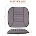 kingphenix Car Seat Cushion with 1.2inch Comfort Memory Foam, Seat Cushion for Car and Office Chair (Dark Grey)