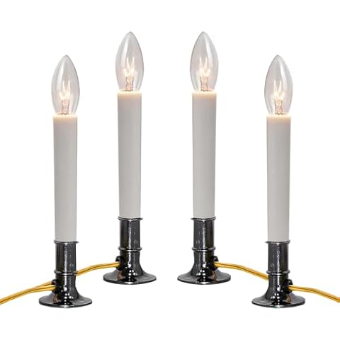Brianvikey 4 Pack Electric Window Candles Cover