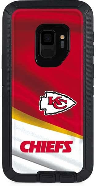 Skinit Decal Skin Compatible with OtterBox Defender Galaxy S9 - Officially Licensed NFL Kansas City Chiefs Design