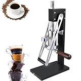 Direktdruck Handkaffeemaschine, tragbares Espresso Set aus Edelstahl mit Heizfunktion, Hochdruckdurchdringen, mit Manometer, für Unter(
