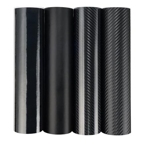 Film vinyle 3D 6D carbone pour masquer rayures console - 2