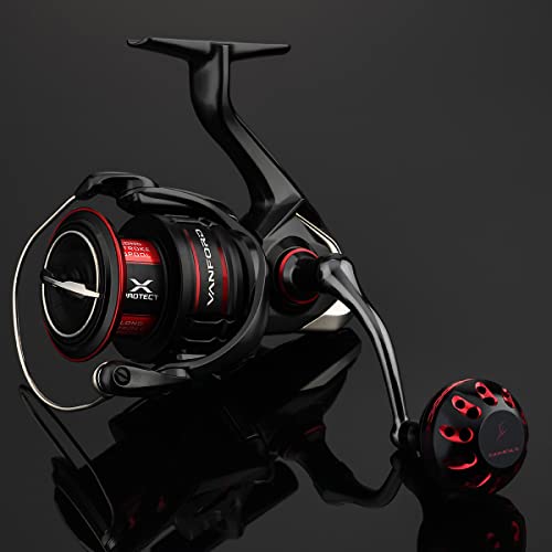 Image of GOMEXUS Power Knob Compatible with Shimano Vanford Stradic Ci4 Daiwa Kage MQ LT Ballistic LT Fuego LT Direct Fitment Shimano Sienna Penn Fierce Drill Fitment Metal Reel Handle Knob 35mm Round