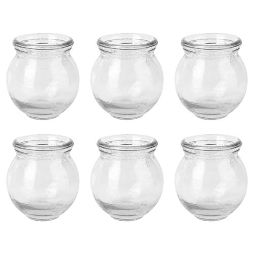 Healifty Lot de 6 ventouses thérapeutiques : pots en verre épais avec ventouses chinoises pour massage du dos et soulagement de la fatigue Cover