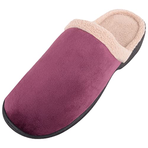 Chaussons mules d'hiver avec doublure en polaire chaude et col confort femme 39 EU