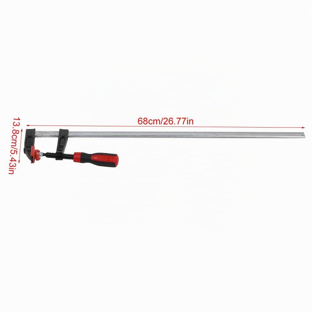 F-Bar Morsetto carpentiere Morsetti a vite per impieghi gravosi Morsetti F Morsetti per barre per la lavorazione del legno Kit di utensili manuali fai-da-te a scorrimento rapido 80 * 600mm 2 pezzi