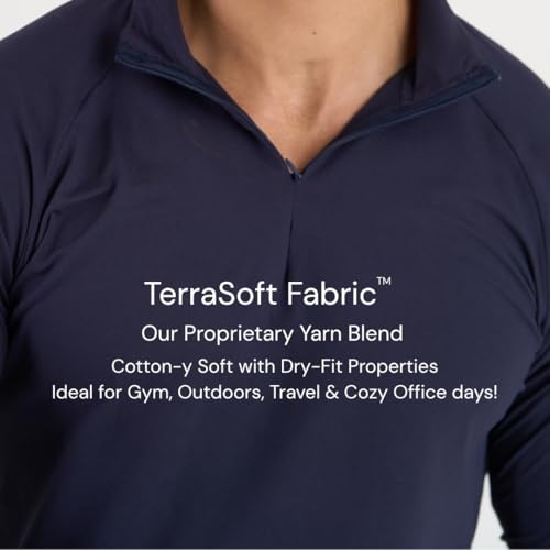 Image of Men's Cuddle Tee | TerraSoft Ultra Soft, Sweat-Wicking & Odour-Proof T-Shirt for Gym, Walks, Runs & Everyday Wear | Performance Tee with Cotton-Like Comfort