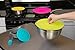 Silicone Lids 6, 8, 10, 12 inch. Use Your Suction Lids for your Bowls, Cups, Pots, Pans and Skillets. Microwave and Food Safe Covers. FREE Premium Silicone Brush.