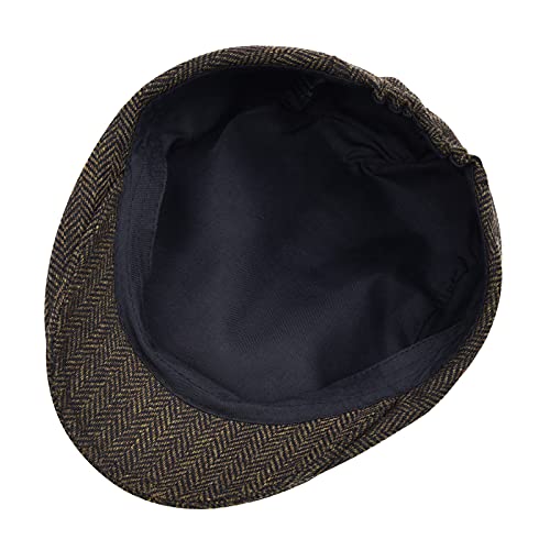 Starance Men'S Flat Cap Wool Tweed Driving Cap Irish Newsboy Hat thumb #5
