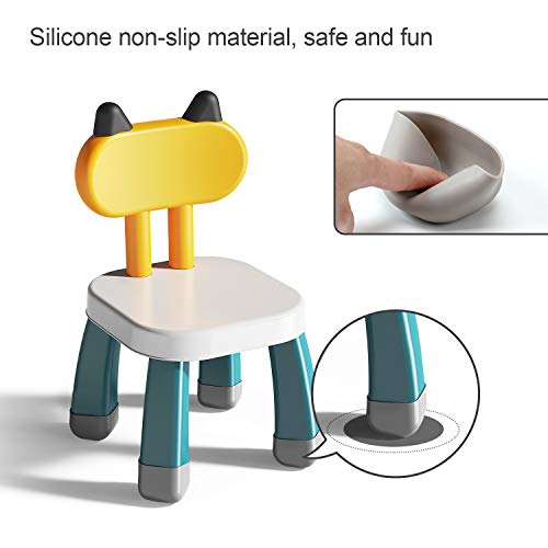Gobidex Toddler Chair For Boys And Girls, Durable Kids Plastic Chair, 9.5" W X 9.5" D X 18.5" H For Indoor Or Outdoor, Playroom, Nursery, Birthday Gifts For Kids #TOP5