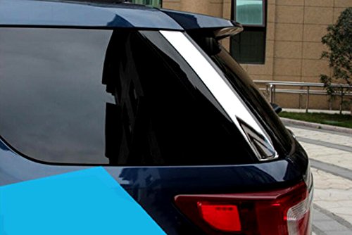 Itrims Car Accessoris For Ford Explorer 2011-2019 Rear Spoiler Side Window Cover Strip Cover Trim Auto Styling Decor Sticker Abs Chromed #TOP2