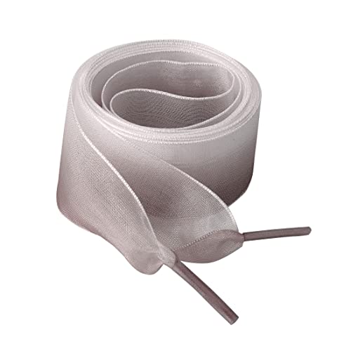 Lacets plats en organza Allegra K 150 cm dégradé de couleur pour femme